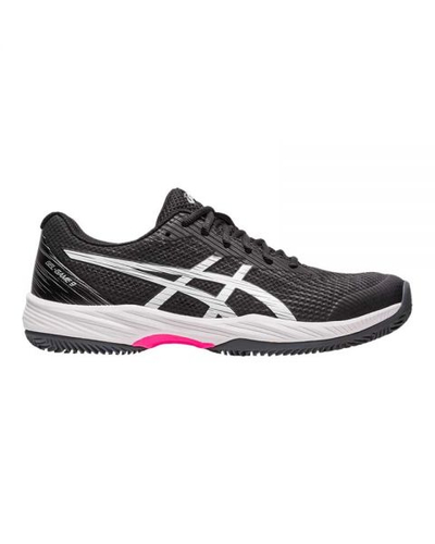 Këpucë tenisi Asics Gel Game 9 Clay OC 1041A358 001, për fushë balte, të zeza me rozë