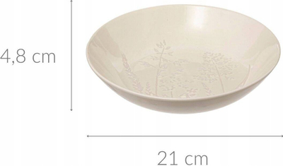 Pjatë e thellë supë Secret de Gourmet ELSA, stoneware, 21cm, e bardhë