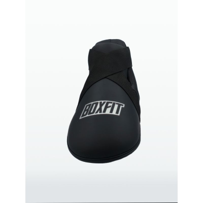 Заштита за стапала Boxfit, за кикбокс и карате, со ремен, црна
