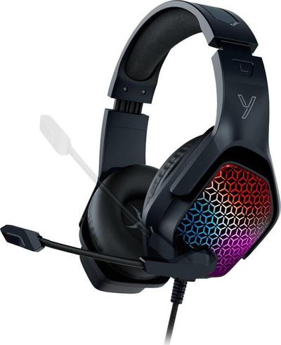 Kufje gaming Yenkee YHP 3006 Trinity, 3.5mm edhe USB, me mikrofon, të zeza