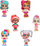 Kukull mini Kindi Kids TM Toys, seri me kukulla për me i mbledh, model me short, shumëngjyrëshe