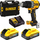 Çekiç vidhosës Dewalt DCD805H2T, 18V, me 2 bateri 5Ah, i verdhë