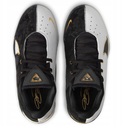 Atlete basketbolli Nike LeBron XXII BHM GS Jr HV8616-100, për fëmijë, Air Zoom, të zeza e të bardha