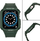 Rrip mbrojtës për Apple Watch 41/40/38 mm, TPU, sportiv, jeshil i errët