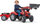 Traktor me pedale Falk Massey Ferguson 8740S, me rimorkio, me kovë frontale, i kuq