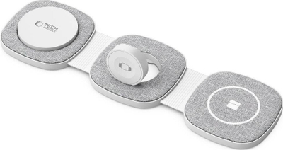 Karikues wireless Tech-Protect QI15W-A32 3in1, MagSafe, gri