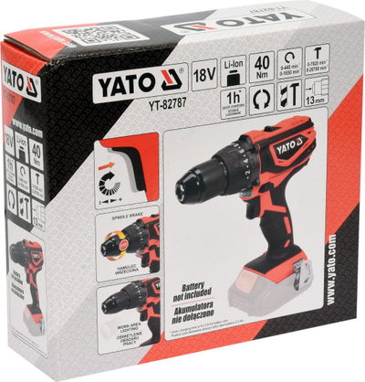 Kaçavidë me bateri Yato YT-82787, 18 V