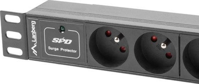 Njësi shpërndarëse energjie PDU 10", 1U, 16A, 3 dalje, e zezë