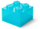 Kuti për me fut gjëra LEGO 4 Brick Storage Box, transparente, blu
