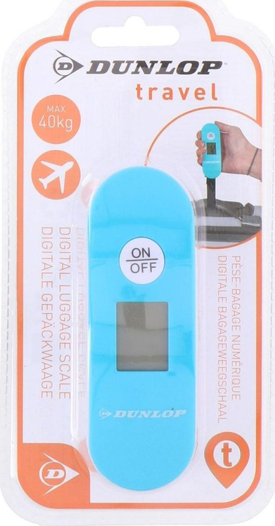 Peshore udhëtimi Dunlop Tourist Scale, deri 40 kg, ngjyrë turquoise