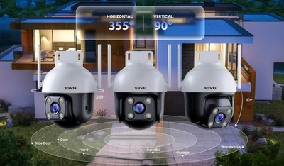 Kamerë sigurie Tenda RH7-WCA, 4MP 2560x1440, IP wireless, e bardhë