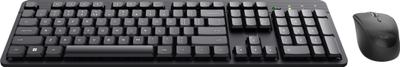 Сет тастатура и глушец Траст Оди II, безжичен, QWERTY, црн