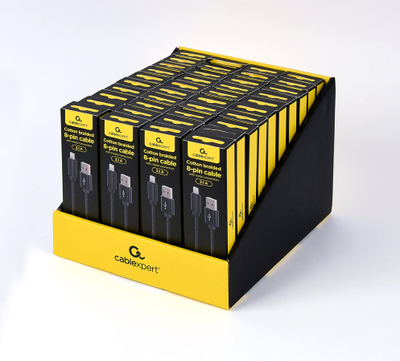Kabllo Gembird, USB A / Lightning, 1.8 m, e zezë