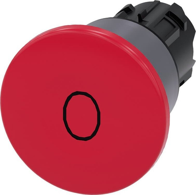 Buton “mushroom” Siemens 3SU1030-1BA20-0AD0, 40 mm, IP66 IP67 IP69K, i kuq