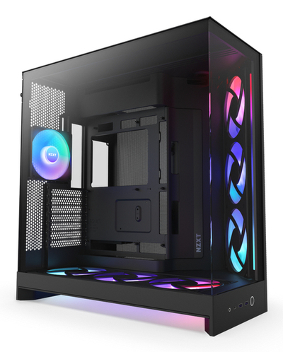 NZXT H9 Flow RGB+ (CM-H92FB-P1) – Kasë kompjuteri – ATX – e zezë