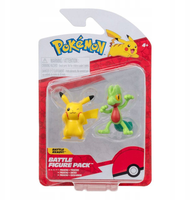 Figurina luftarake Pokémon Pikachu dhe Geckabor, set me 2 figura, shumëngjyrëshe