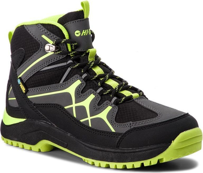 Çizme malore HI-TEC Miko Mid Wp, nr. 37, të zeza/gri e errët/lime