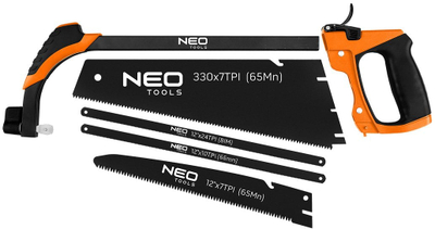 Set sharre dore NEO Tools 63 014, 4 tehe, dorezë ergonomike, portokalli e zezë