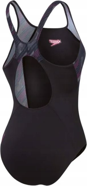 Kostum noti për gra Speedo HyperBoom Muscleback, Endurance+, i zi me rozë