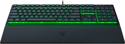 Tastierë gaming Razer Ornata V3 X me tel, me dritat LED jeshile, e zezë