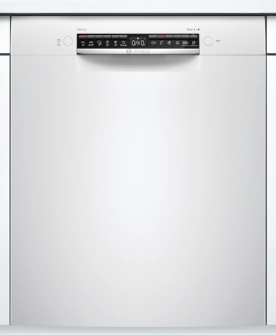 Lavastovilje e integrume Bosch SMU4ECW08S, Wi‑Fi Home Connect, Silence, e bardhë