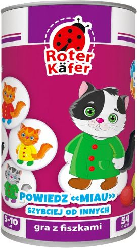 Логор со карти Ротер Кафер Кажи Мјау, 54 карти, за деца