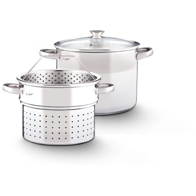 Set tenxhere për pasta Lamart LT1067, 4 pjesë, e argjendtë