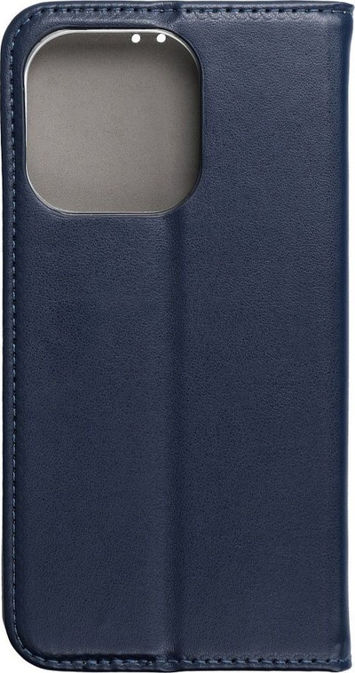Këllëf telefoni Smart Magneto Book për iPhone 15 Pro, tip libër, me magnet, blu marinë