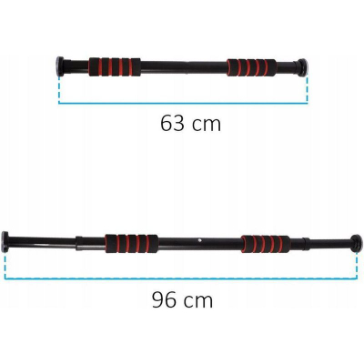 Shufër tërheqjeje për derë XQ Max Adjustable 834322, 63-96 cm, 100 kg, e zezë