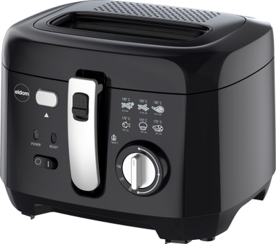 Fritezë me yndyrë të ulët Eldom FR18, 2.5L, rregullim temperature, e zezë