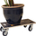 Karrocë transporti Workit Furniture Dolly, 400 kg, rrota gome me frena, e zezë