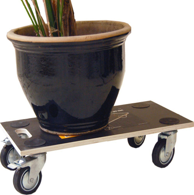 Karrocë transporti Workit Furniture Dolly, 400 kg, rrota gome me frena, e zezë