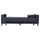 Divan-Shtrat 3 ulëse PORTMAN, 228×86×90 cm HM3247.01, gri/ kaltër