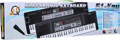 Pianino elektronike për kalamaj MQ-829USB, 61 taste, USB, me mikrofon, e zezë