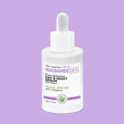 Serum per fytyrë The Conscious No 6 Niacinamide, 10%, me avokado organike, 30 ml