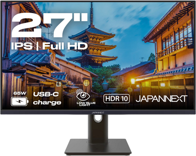 Monitor JN-IPS27FHDR-C65W-HSP, 27", Full HD, 100 Hz