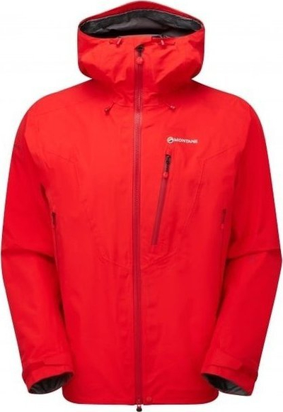 Планинска јакна за мажи Montane Alpine Pro, GORE TEX Pro, водоотпорна, црвена