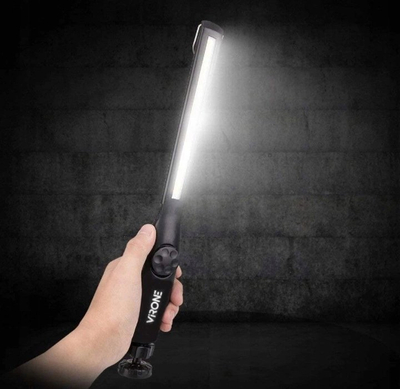 Dritë pune LED me bateri që rikarikohet Baseus, 400lm, bateri 1200mAh, zi gri