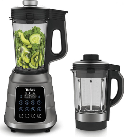 Blender Tefal Ultrablend Boost Vacuum BL985A31, 1500W, 10 programe, gri