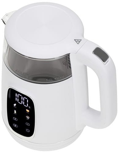 Çajnik elektrik Adler AD 1305, 1.7L, funksion keep warm, bardhë argjend