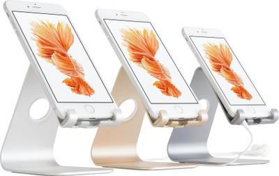Mbajtëse telefoni Rain Design mStand Mobile, alumin, deri 8", gri hapësinor