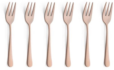 Pirun ëmbëlsire Amefa Austin, çelik inox, set 6 copë, bakër mat