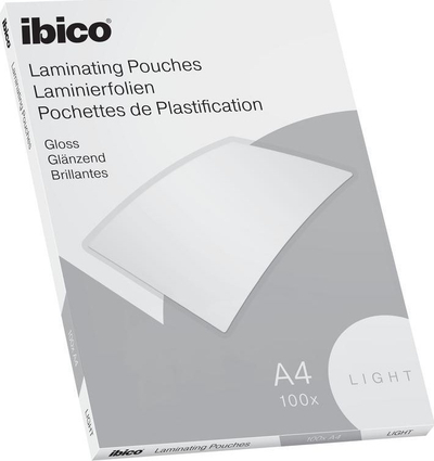 Xhezve laminimi Ibico Basics Light A4, crystal clear, set 100 copë