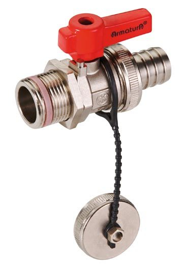 Valvulë me pikë bashkuese dhe levë Krakow Fittings 3/4", 705-010-20