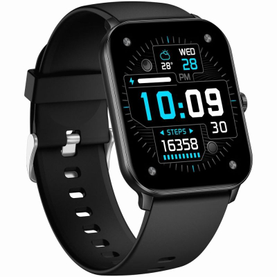 Orë inteligjente Gravity GT36-5, ekran dixhital, rrip silikoni, e zezë