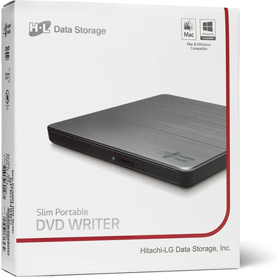 Drive optik Hitachi GP60NS60, M-Disc, USB, i jashtëm, i argjendë
