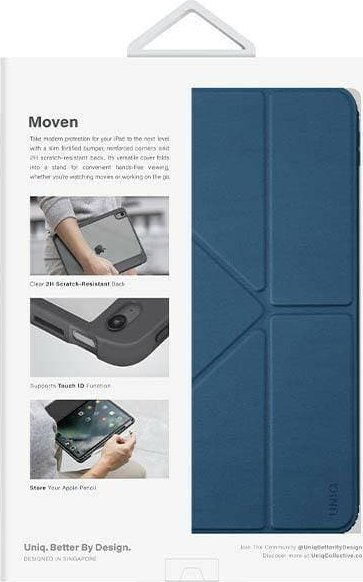 Mbulesë tableti Uniq Moven për iPad 10th Gen 2022, kapak origami, Blue Capri