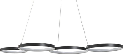 Llampë varëse Beliani Pibor LED, metal, e zezë