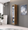 Vitrinë muri Cama VIGO 180, me xham, 180x40x30cm, dru lisi wotan
