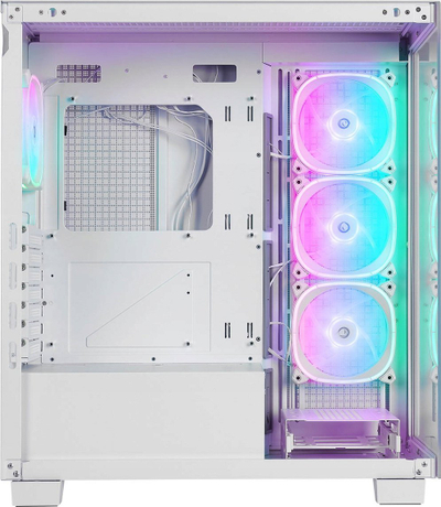 Kasa PC Rampage Hydra V1, me ARGB Fan Hub, USB C, e bardhë